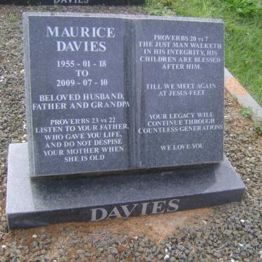 DAVIES David 1896-1957 :: DAVIES James Bobby 1922-1990 &amp; Maude Emily 1921-1969 :: DAVIES Maurice 1955-2009 