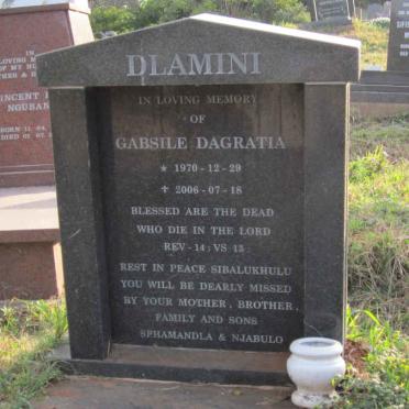 DLAMINI Gabsile Dagratia 1970-2006