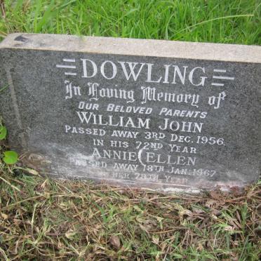 DOWLING William John -1956 &amp; Annie Ellen -1967