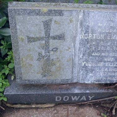 DOWAY Norton Emmanuel 1905-1984 &amp; Yvonne Elizabeth 1910-1998