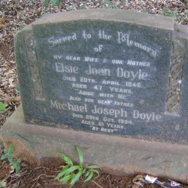 DOYLE Michael Joseph -1954 &amp; Elsie Joan -1946