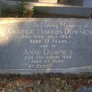 DOWNES George Harris -1944 &amp; Anne -1958