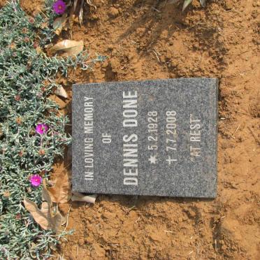 DONE Dennis 1928-2008