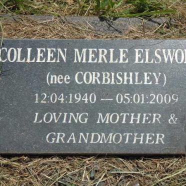 ELSWORTH Colleen Merle nee CORBISHLEY 1940-2009