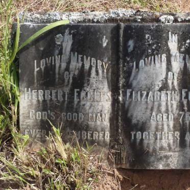 ECCLES Herbert &amp; Elizabeth