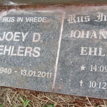 EHLERS Johannes L. 1934-2009 :: EHLERS Joey D. 1940-2011