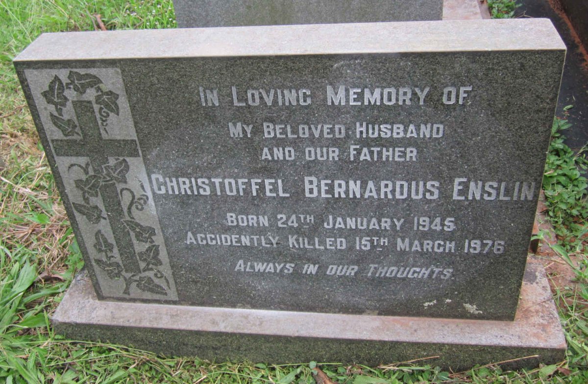 ENSLIN Christoffel Bernardus 1945-1976