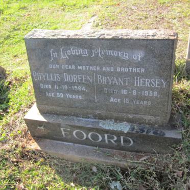 FOORD Phyllis Doreen -1964 :: FOORD Bryant Hersey -1958