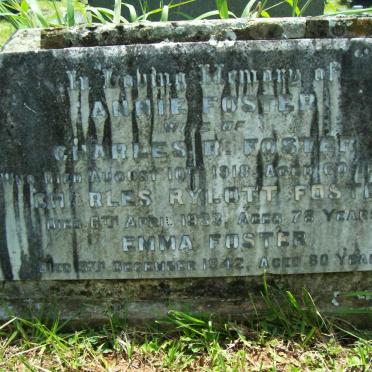 FOSTER Charles Rylott -1933 &amp; Annie -1918 :: FOSTER Emma -1942
