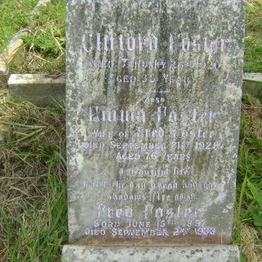 FOSTER Fred 1857-1933 &amp; Emma -1929 :: FOSTER Clifford -1920