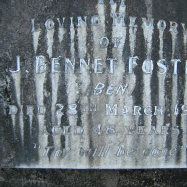 FOSTER J. Bennet -1931