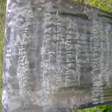 FOXTON Henry Wilton  -1945 &amp; Mary E. -1929