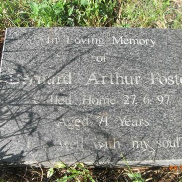 FOSTER Ernest James -1957 &amp; Eva Lucy -1967 :: FOSTER Bernard Arthur -1997