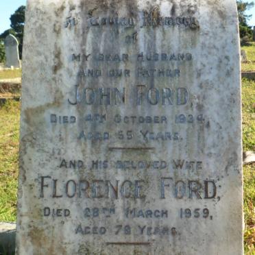 FORD John -1934 &amp; Florence -1959