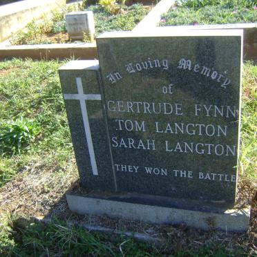 FYNN Gertrude :: LANGTON Tom -1967 :: LANGTON Sarah -1971