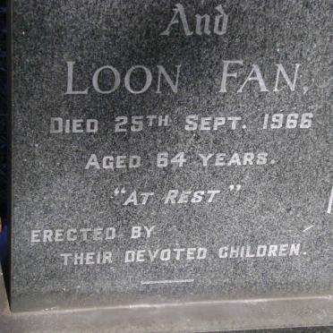 FAN Wong -1942 &amp; Loon -1966