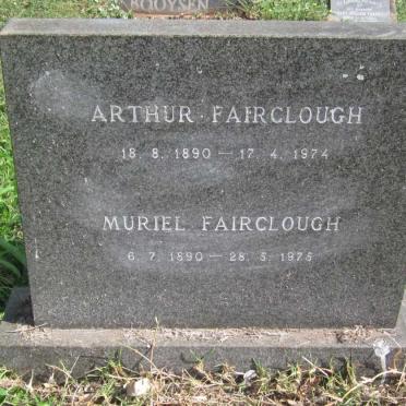 FAIRCLOUGH Arthur 1890-1974 &amp; Muriel 1890-1975 :: FAIRCLOUGH Arthur Glynn 1923-2004