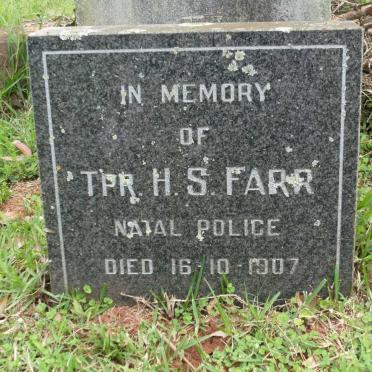 FARR Henry Sidney -1907 