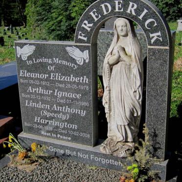 FREDERICK Eleanor Elizabeth 1912-1978 :: FREDERICK Arthur Ignace 1932-1986 :: FREDERICK Linden Anthony Harrington 1976-2008