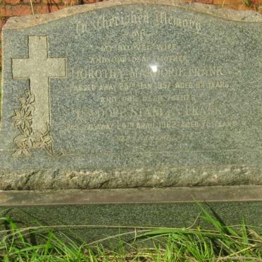 FRANK Isadore Stanley -1962 &amp; Dorothy Marjorie -1957