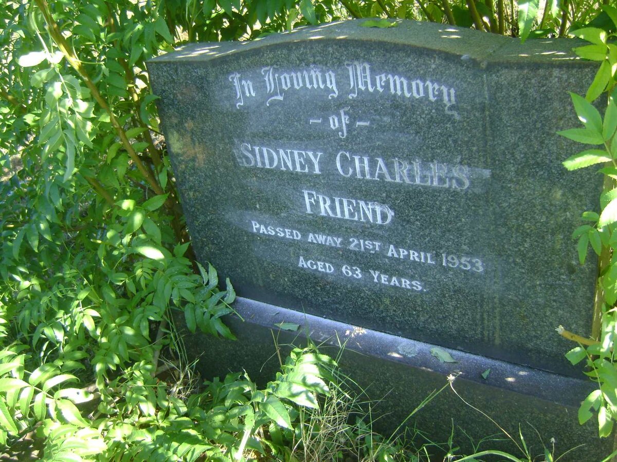 FRIEND Sidney Charles -1953