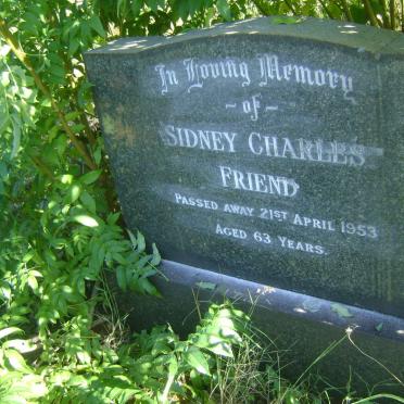 FRIEND Sidney Charles -1953