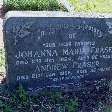 FRASER Andrew  -1969 &amp; Johanna Maria  -1964