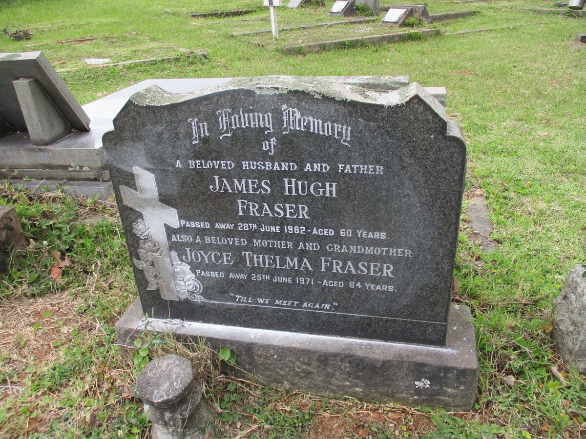 FRASER James Hugh -1962 &amp; Joyce Thelma -1971