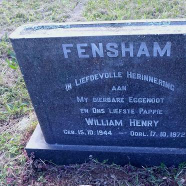 FENSHAM William Henry 1944-1972