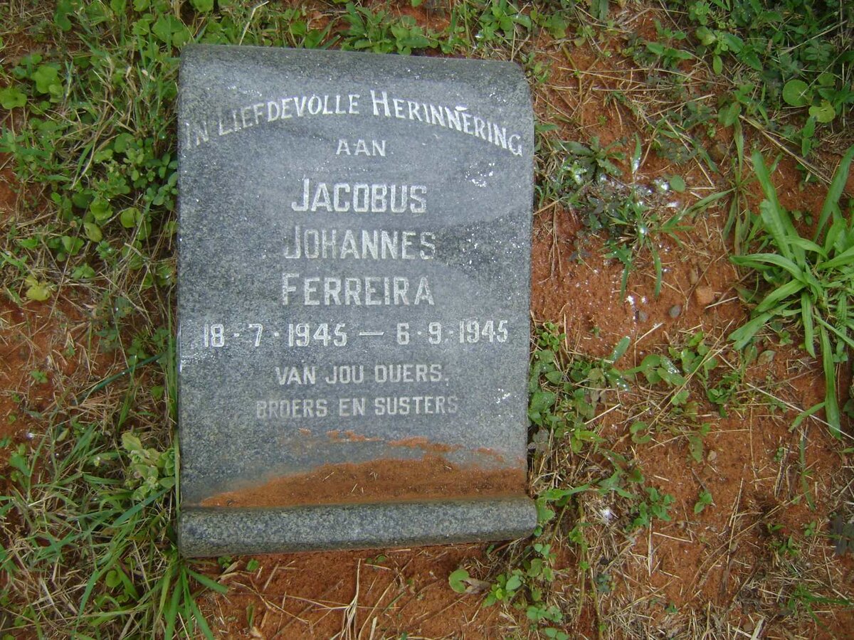 FERREIRA Jacobus Johannes 1945-1945