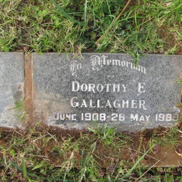 GALLAGHER Dorothy E. 1908-1989