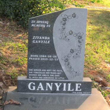 GANYILE Ziyanda 1984-2013 