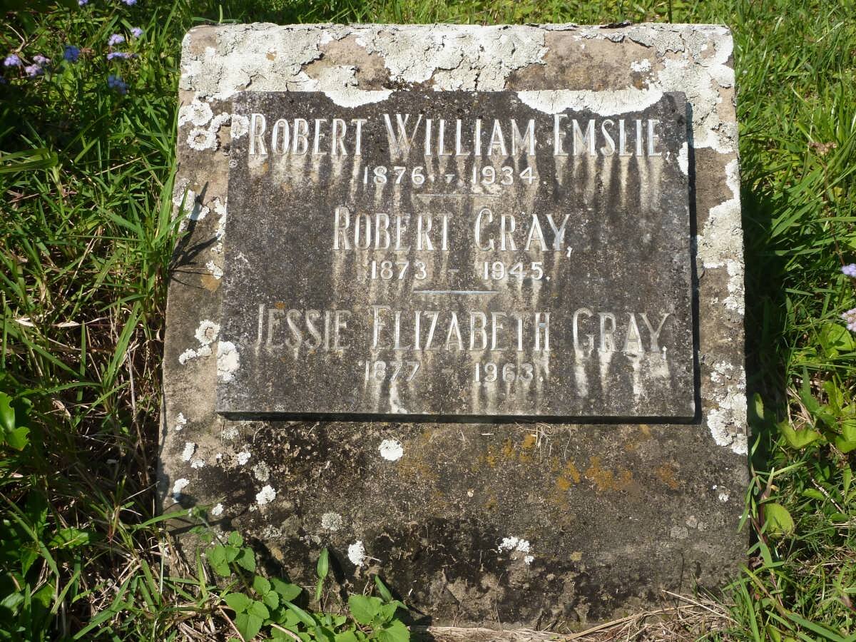 GRAY Robert 1873-1945 &amp; Jessie Elizabeth 1877-1963 :: EMSLIE Robert William 1876-1934
