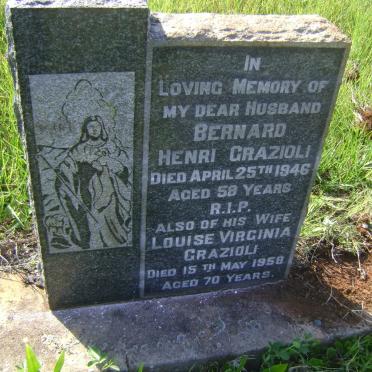 GRAZIOLI Bernard Henri -1946 &amp; Louise Virginia -1958