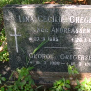 GREGERSEN Georg 1888-1982 &amp; Lina Cecilie ANDREASSEN 1885-1976