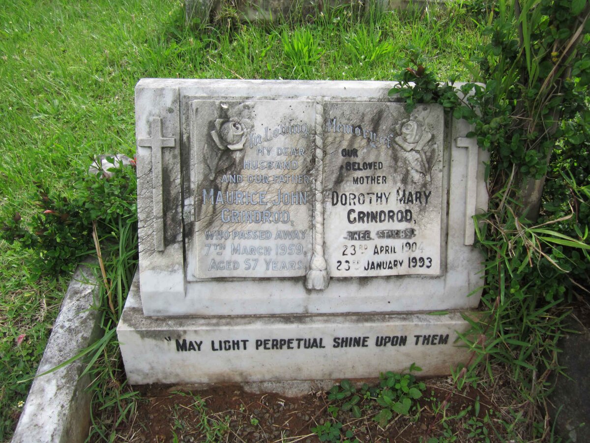 GRINDROD Maurice John -1959 &amp; Dorothy Mary 1904-1993
