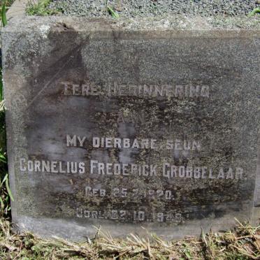 GROBBELAAR Cornelius Frederick 1920-1948