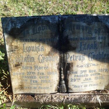GROBLER Izaak Petrus 1879-1955 &amp; Louisa Gustafin MAREE 1882-1953
