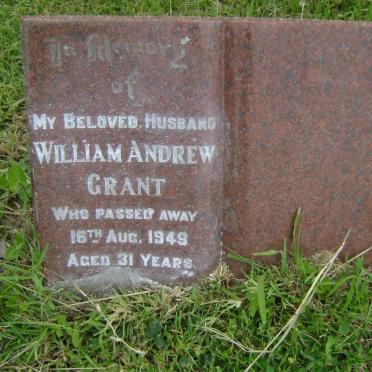GRANT William Andrew -1949