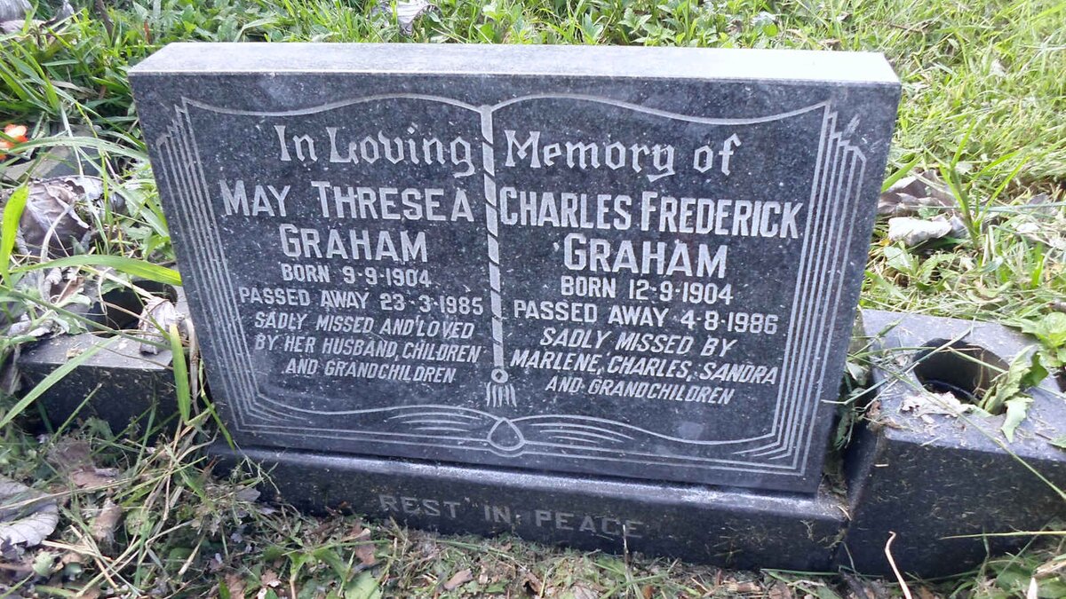 GRAHAM Charles Frederick 1904-1986 &amp; May Thresea 1904-1985