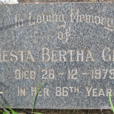 GRAY Nesta Bertha -1979