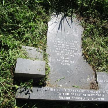 GRANT Kevin Paul 1952-1990