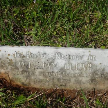 GLEAR William 1867-1933