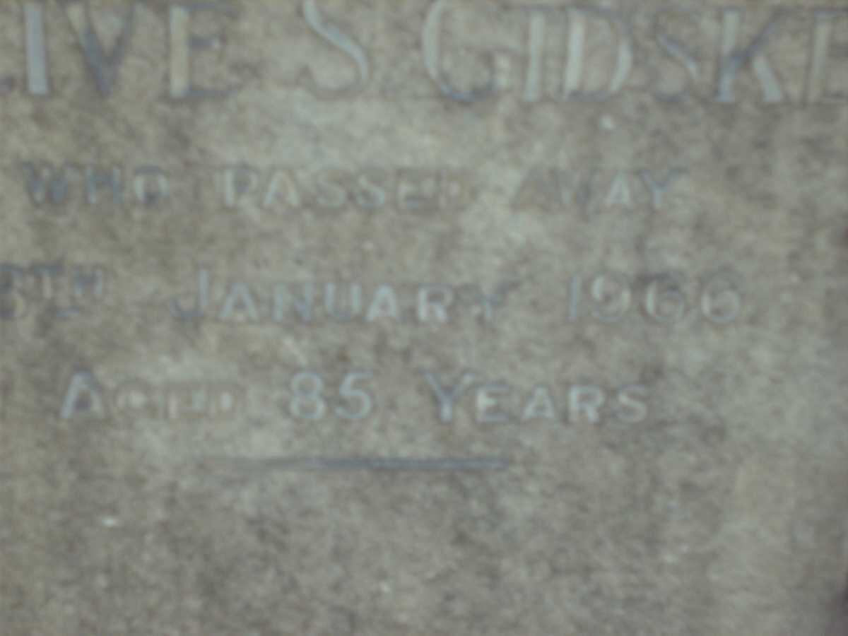 GIDSKE Knud -1925 &amp; Olive S. -1966