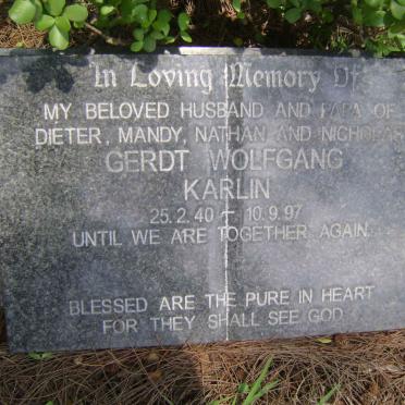 KARLIN Gerdt Wolfgang 1940-1997