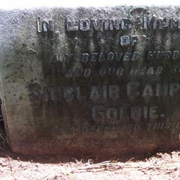 GOLDIE Sinclair Campbell -1938