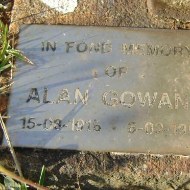 GOWANS David 1873-1948 &amp; Mary Fyfe Johnston 1877-1953 :: GOWANS David Eric 1906-1933 :: GOWANS Ronald 1912-1994