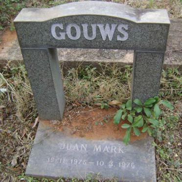 GOUWS Juan Mark 1975-1976