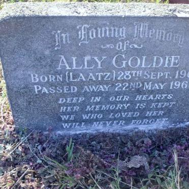 GOLDIE Ally nee LAATZ 1909-1965