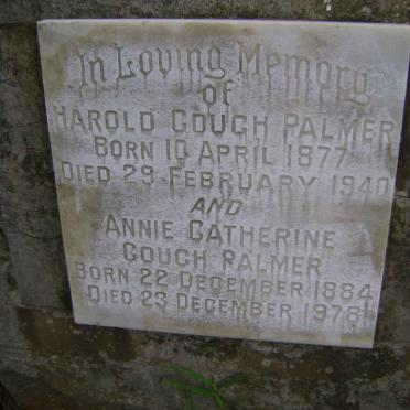 GOUGH PALMER Harold 1877-1940 &amp; Annie Catherine 1884-1978